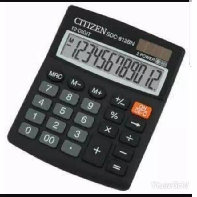 

Kalkulator Citizen SD 812 BN 12 Digit . Kalkulator Citizen 12 Digit