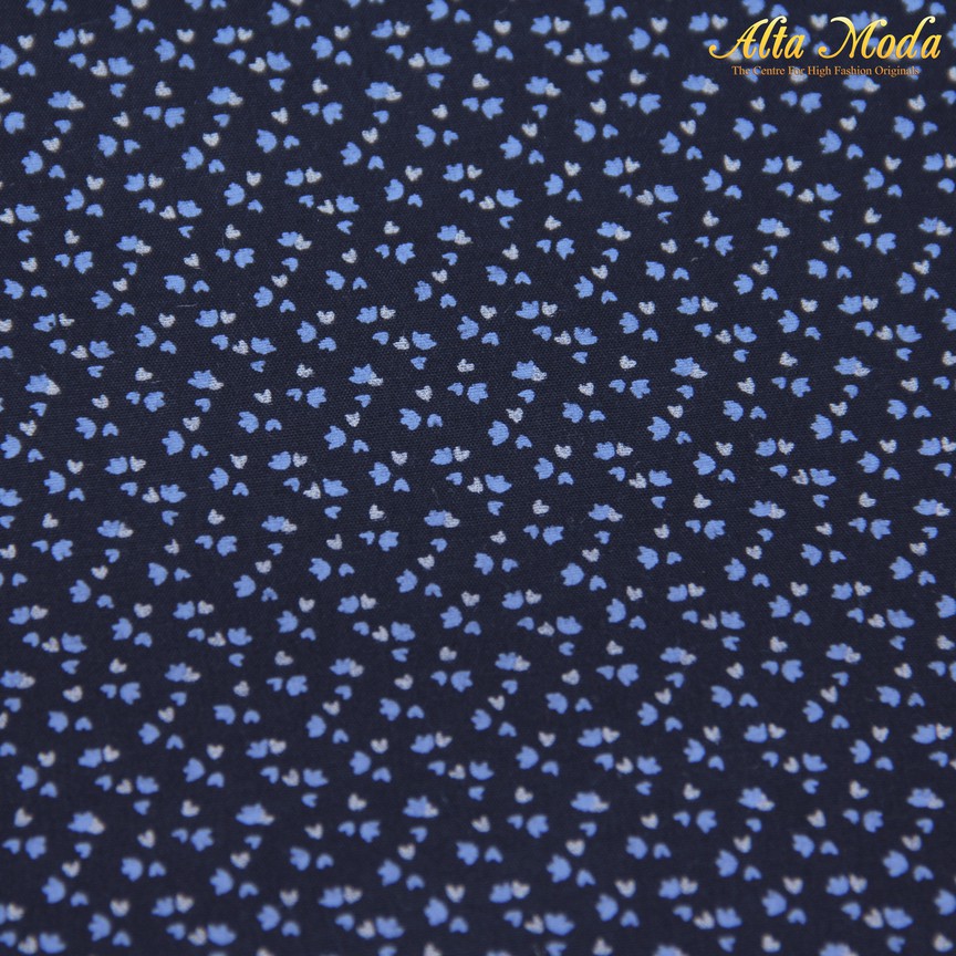 

Alta Moda Cotton Shirting Blue Denim Motif Love Kecil Putih (1M)