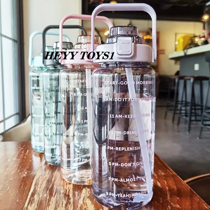 BOTOL MINUM VIRAL 2 LITER STIKER 2D BOTOL MINUM VIRAL MINUM DEWASA BOTOL MINUM