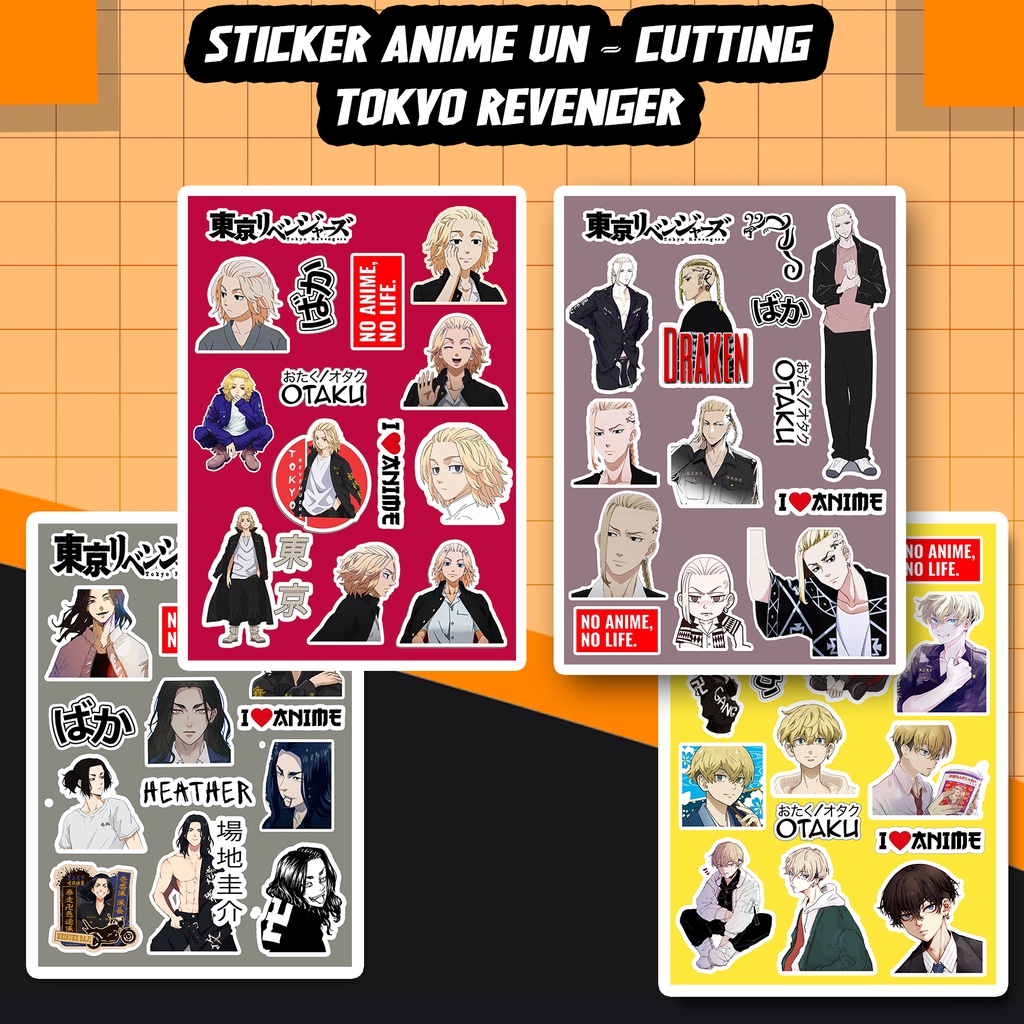 STICKER ANIME // STIKER ANIME UNCUTTING // STICKER TOKYO REVENGERS NARUTO HAIKYUU ATTACK ON TITAN KIMETSU NO YAIBA JUJUTSU KAISEN HXH ONE PIECE-2