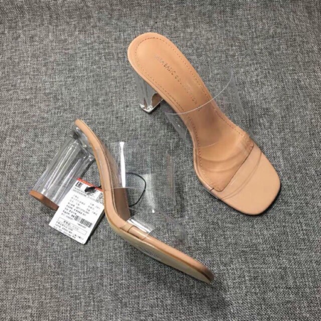 Heels Zara Transparant Zara Basic