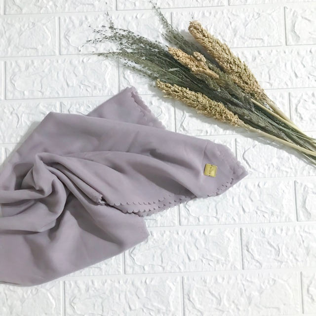 KAVYA SCARF HIJAB JILBAB VOAL EKSKLUSIF ULTRAFINE SUPERFINE LASER CUT LASER CUTTING
