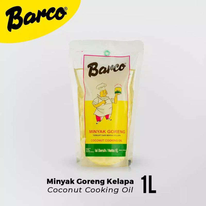 

(Cek Deskripsi) Barco Minyak Goreng Kelapa Pouch 1 Liter