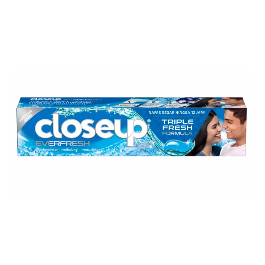 Close Up Everfresh Triple Fresh Formula Icy White 160 gram