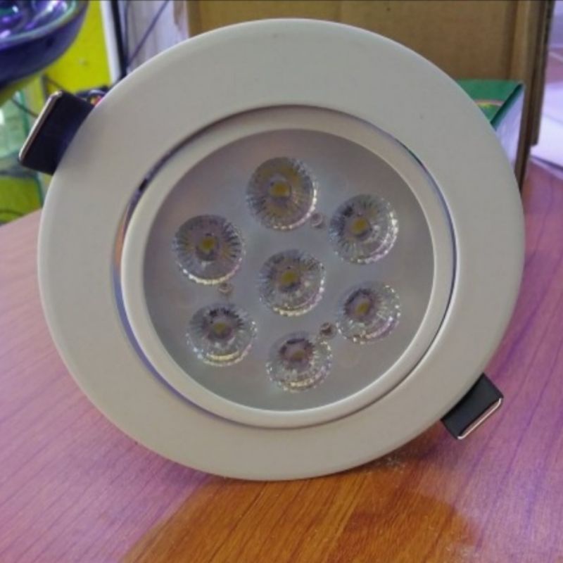 Lampu Downlight 7 Mata Led 7w 7 watt