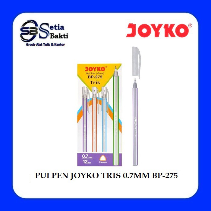 

Pulpen JOYKO TRIS 0.7mm BP-275 1 Pak - 12 Pcs