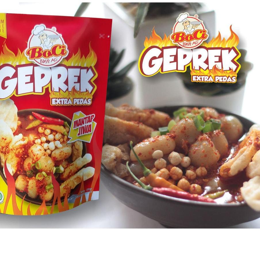 

SALE!!Boci Geprek Baso Aci PedasExtra Pedes Paket 6pc Promo|RA8