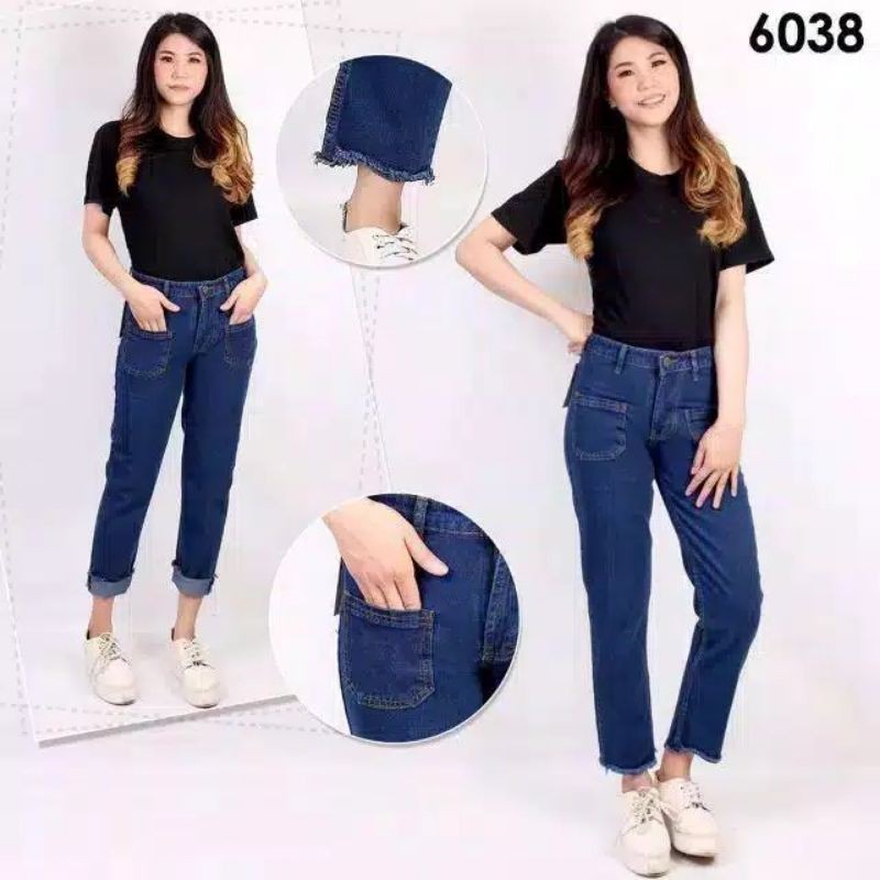 PROMO CELANA BAGGY JEANS BOYFRIENDS RAWIS SOBEK