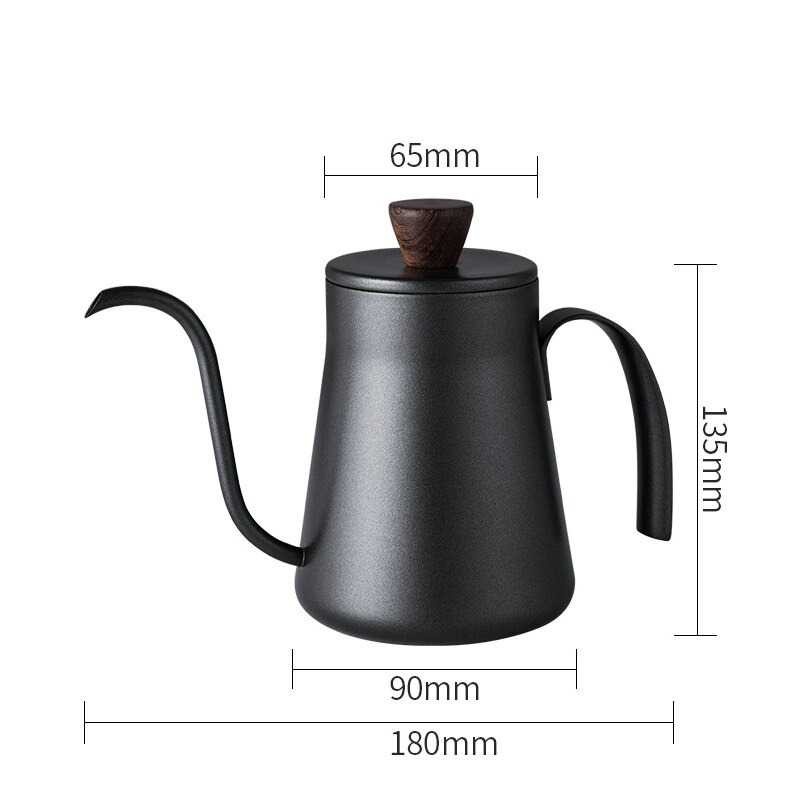 Teko Pitcher Stainless Kettle Leher Angsa Kopi Teh Teapot 400ml