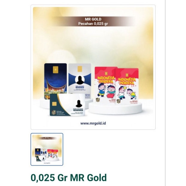 MR Gold 0.025 gram