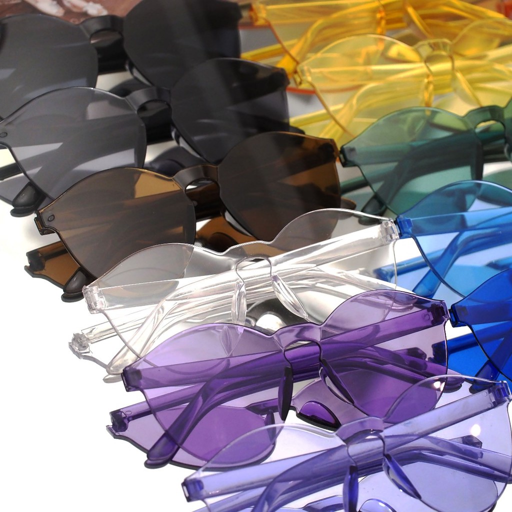 Kacamata Jelly Pria Wanita Kacamata Fashion Murah / Kaca Mata Candy Sunglasses Korea Warna Warni-4