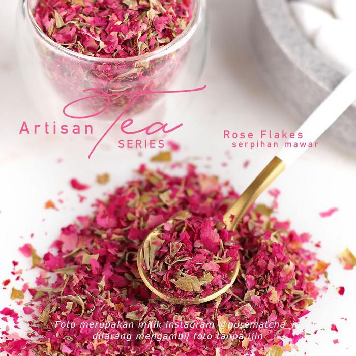 

ARTISAN TEA CAFE - ROSE FLAKES 50GR MAWAR KERING HANCUR DRIED ROSEBUD