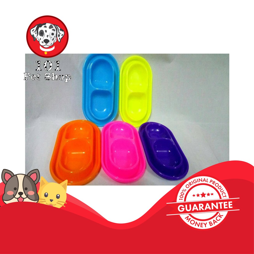 TEMPAT MAKAN KUCING &amp; ANJING BOWL DOUBLE ( ANTI SEMUT )