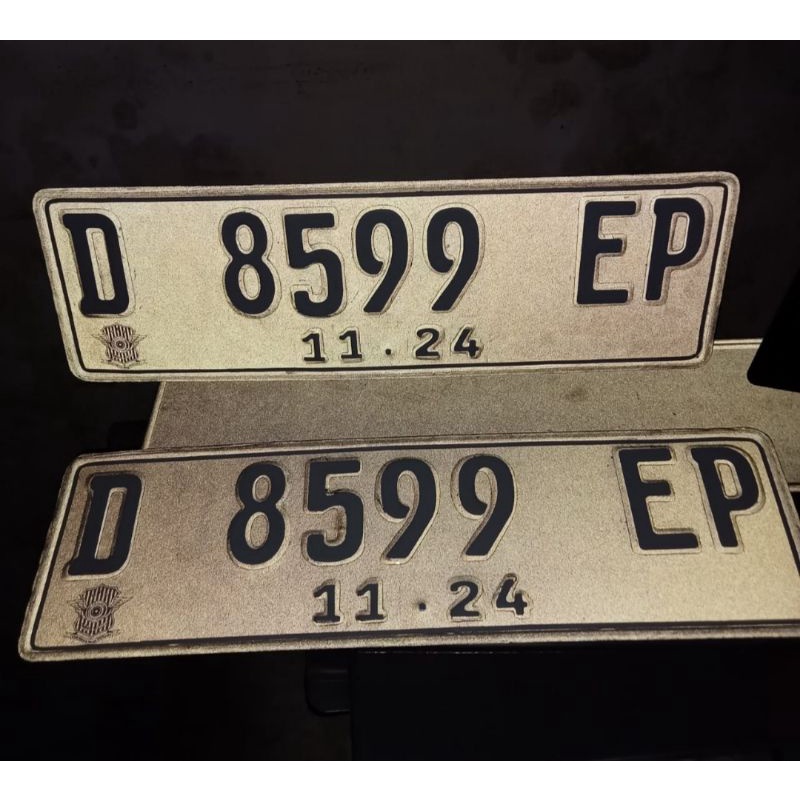 plat nomor mobil font baru