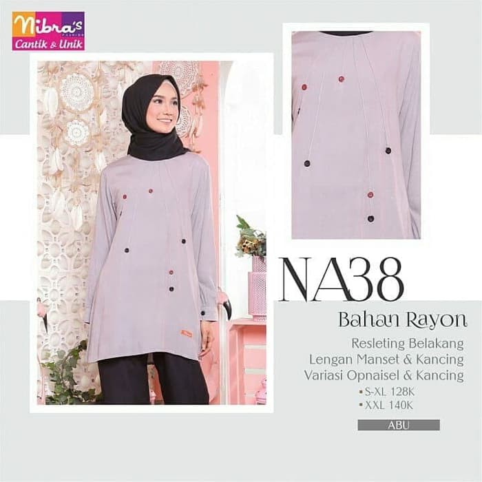 NIBRAS ATASAN NA 38 / ATASAN MUSLIMAH / BLOUSE