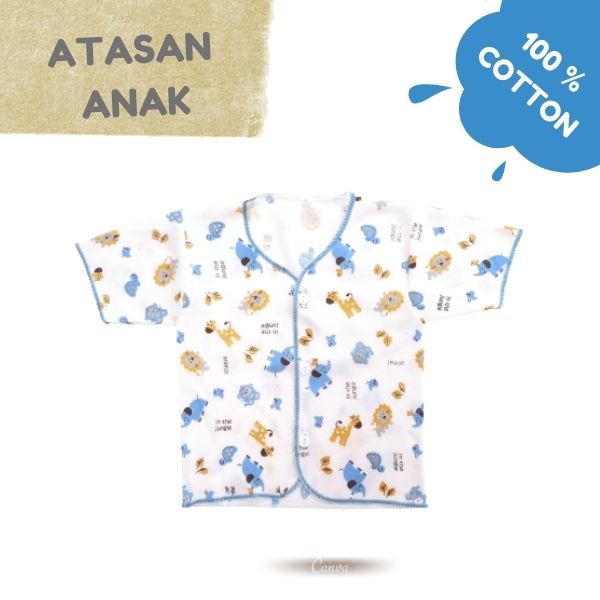 [ 3PCS ] Atasan Bayi Newborn Usia 0-3 bulan Tangan Pendek