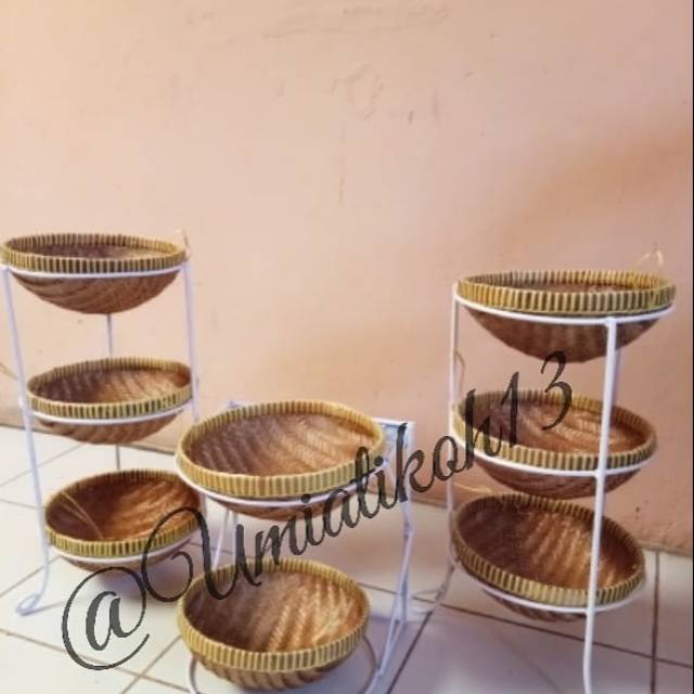 Rak Bawang Bambu 2 Susun