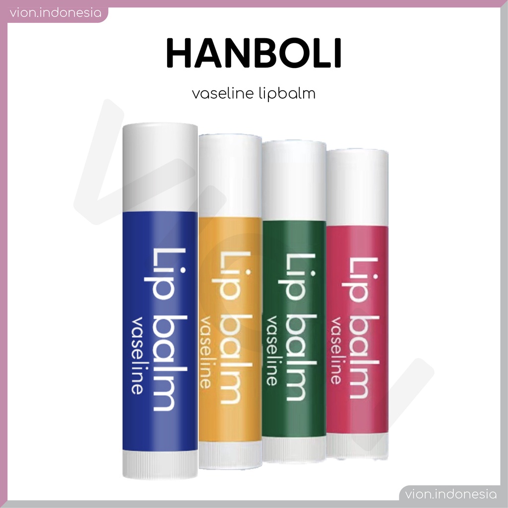 HANBOLI Vaseline Lip Balm Stick Therapy 4 Flavors Pelembab Bibir XX022