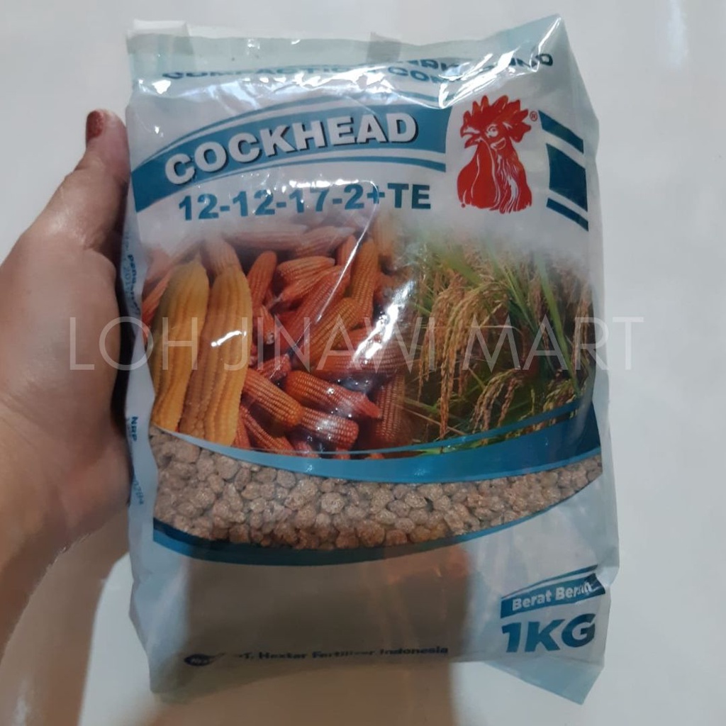 Pupuk Npk Cockhead 12 12 17 2 +TE 1 Kg pupuk Murah