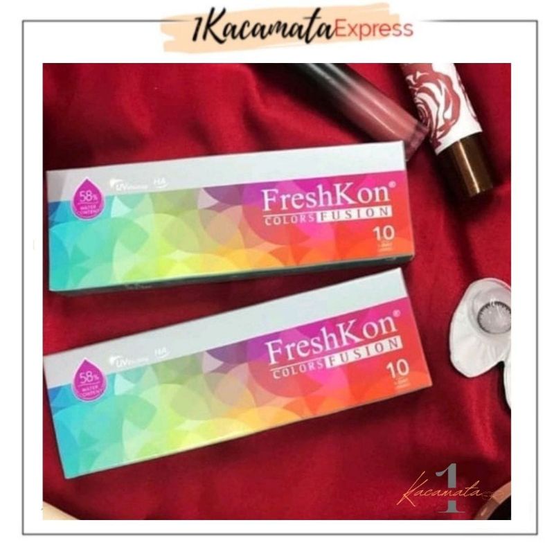 Softlens Warna Harian Freshkon Color Fusion 1Day HA+UV