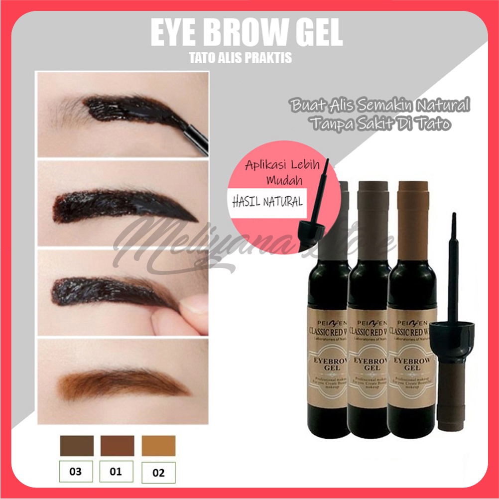 TATO ALIS - Eye Brow Gel Tattoo Tint Alis Gel Krim Alis Tahan Air Tahan Lama