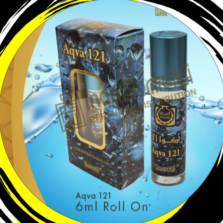 Parfum AQVA 121 6ml Roll On | Parfum Surrati | Bibit Minyak |  Surrati Perfumes| Original Product | Surrati Factory Holly Makkah KSA