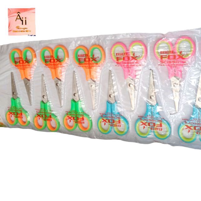 

ecer per PCS gunting estika fox ukuran kecil ±35gram