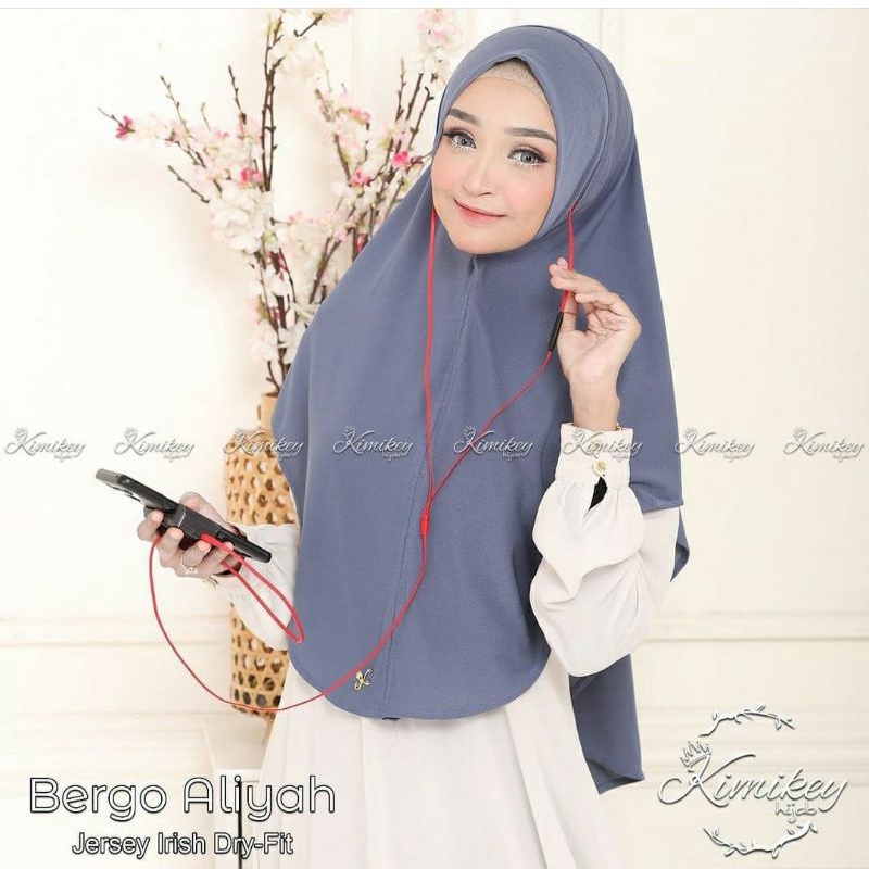 Jilbab Bergo Aliyah Hijab Bahan Jersey by Kimikey Hijab