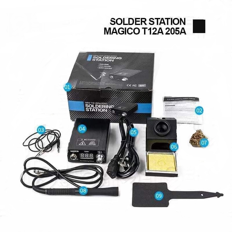 Solder Station Magico T12A Free 3 Mata Solder ORIGINAL / Solder Station Magico T12A Free 3 Mata Sold