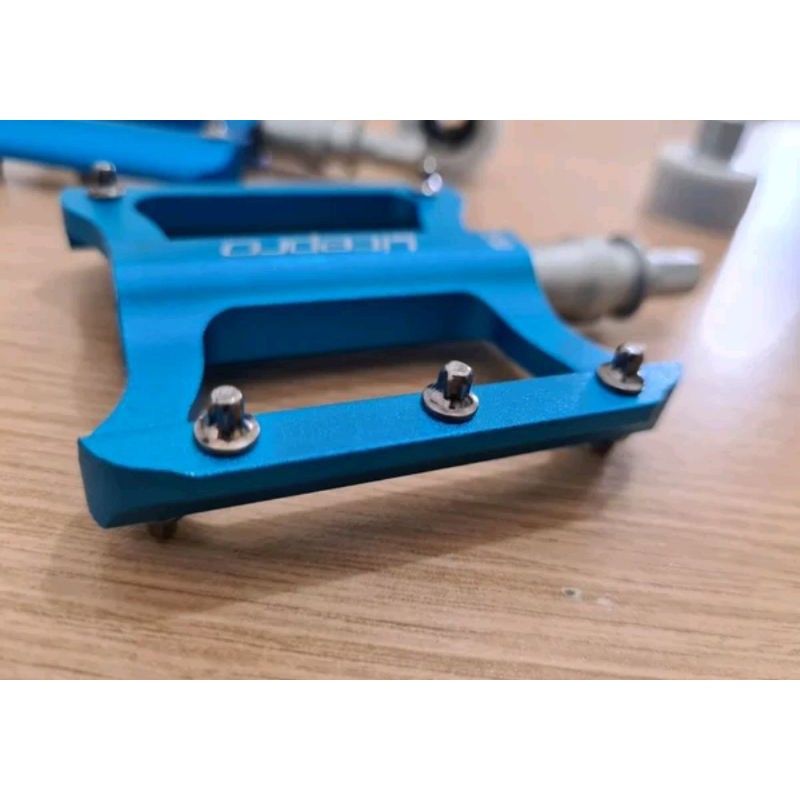 Pedal Qr Litepro Warna Biru Blue - Pedals Quick Release Sealed Bearing Lite Pro