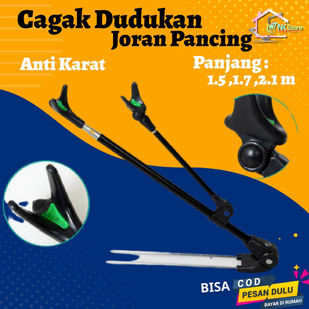 Dudukan Cagak Holder Bracket Penyangga Joran Pancing Bahan Stainless Adjustable