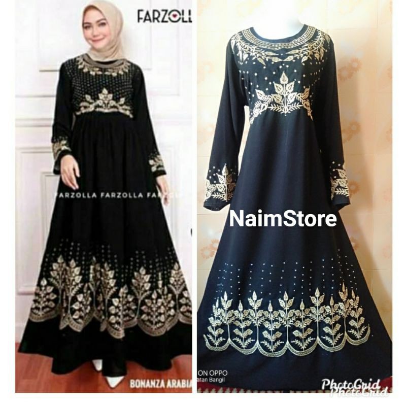 abaya hawa bordir Gamis Turkey