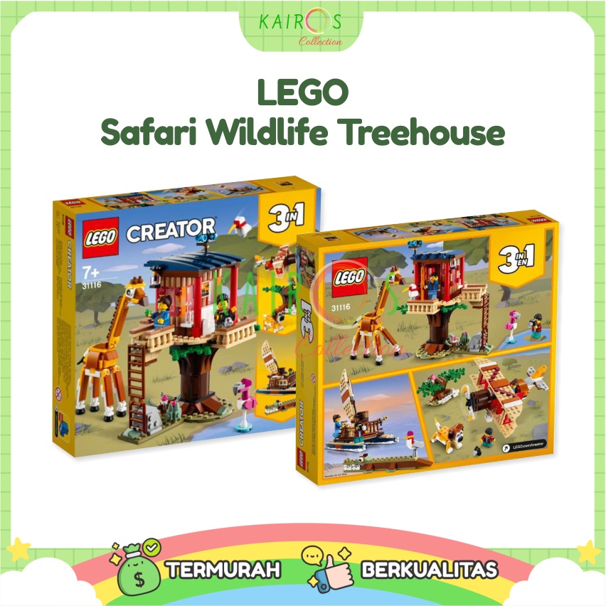 Mainan LEGO Creator 31116 Safari Wildlife Tree House