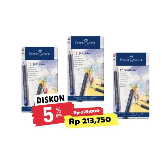

Pensil Warna Faber Castell Goldfaber Set 12