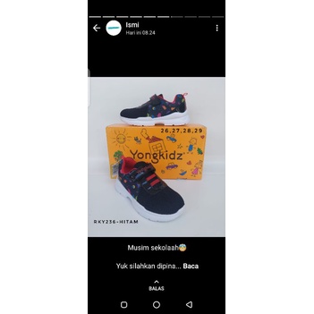 Sepatu sekolah anak Yongkidz
