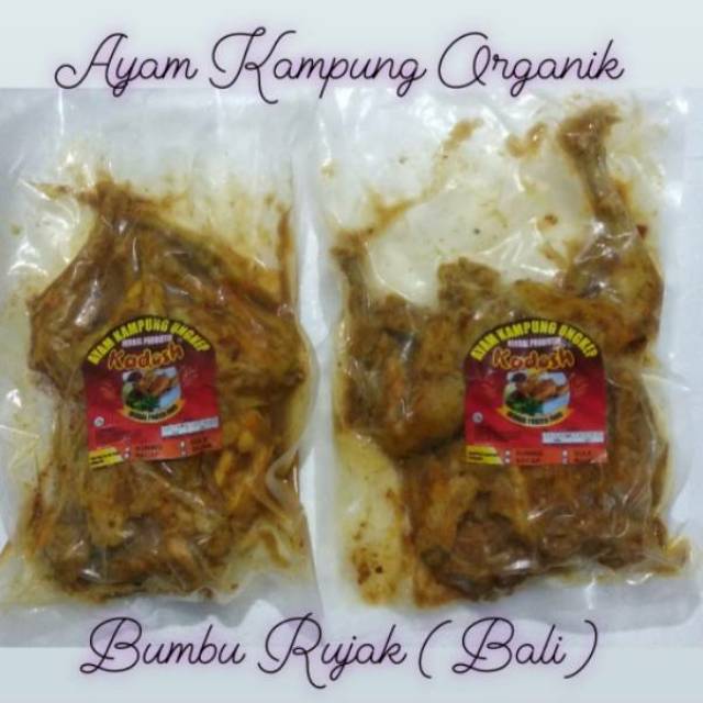 

Ayam Kampung Herbal Probiotik (organik+) Bumbu Rujak