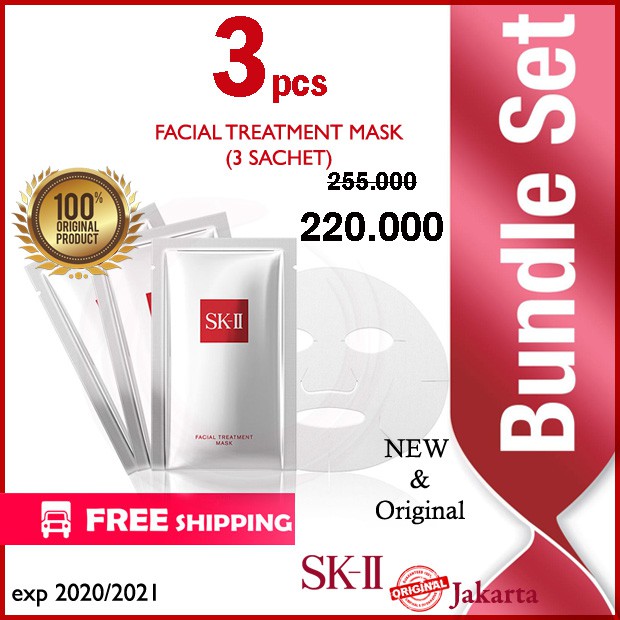 SK-II/SK2/SKII/SK II FACIAL TREATMENT MASK / MASKER WAJAH / FT MASK 3 pcs