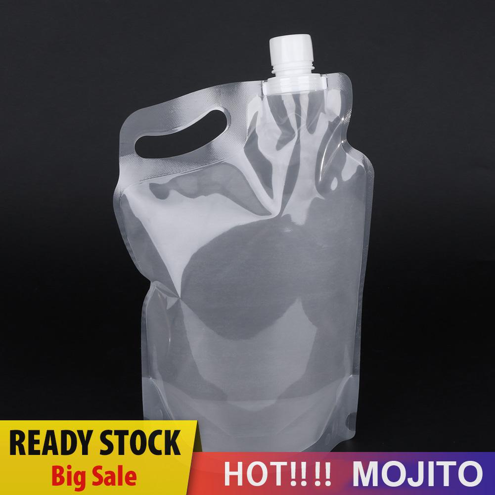 MOJITO Portable 2L Foldable Drinking Water Bag for Outdoor Camping Hiking Riding