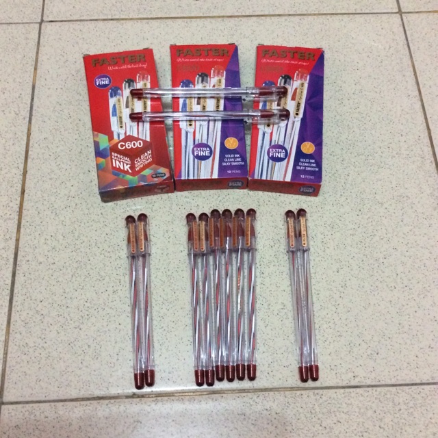 

Bolpen Faster C600 Merah (1pc) / Pulpen Faster C600 Merah