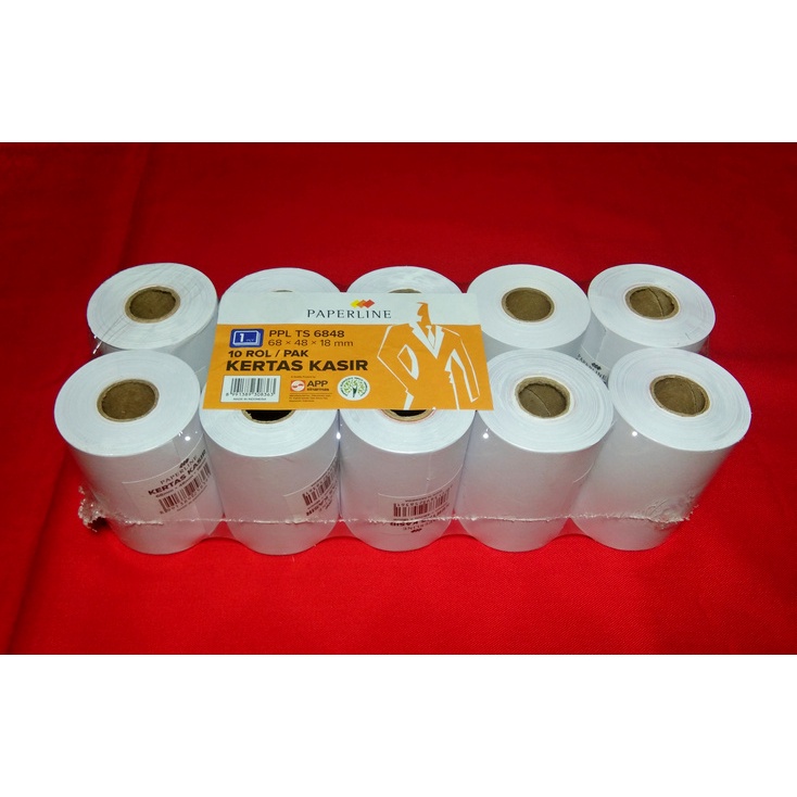 

Paperline Telstrook 1 Ply 68 mm x 48 mm ( 1 Pack - 10 Roll )