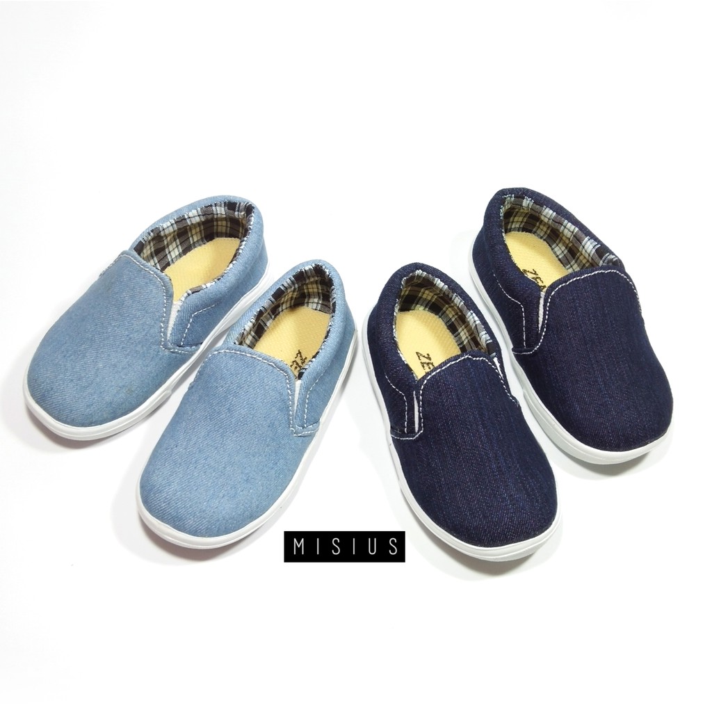 Misius sepatu anak usia 1 2 3 4 5 6 tahun JEANS DENIM THOMAS