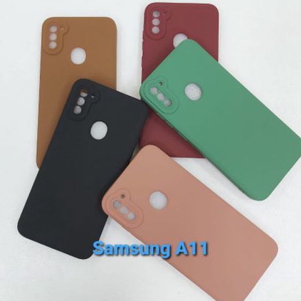 Case Pro Camera Soft Matte With Camera Protector 9D Samsung A22 4G A12 A11 M11 A31