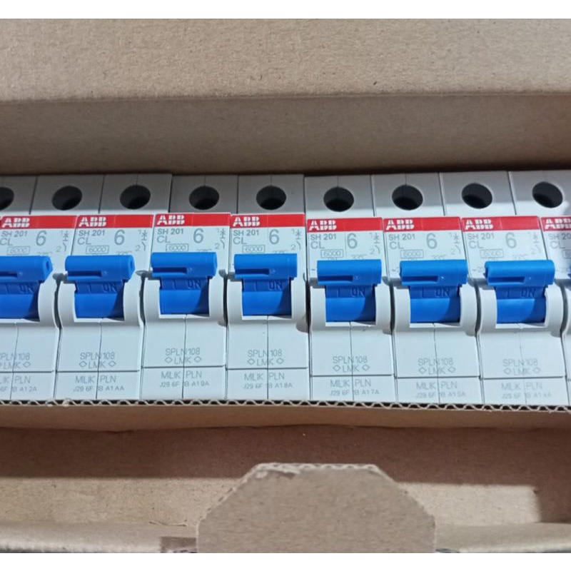 MCB ABB BIRU 1p 6a PLN type 201 Original