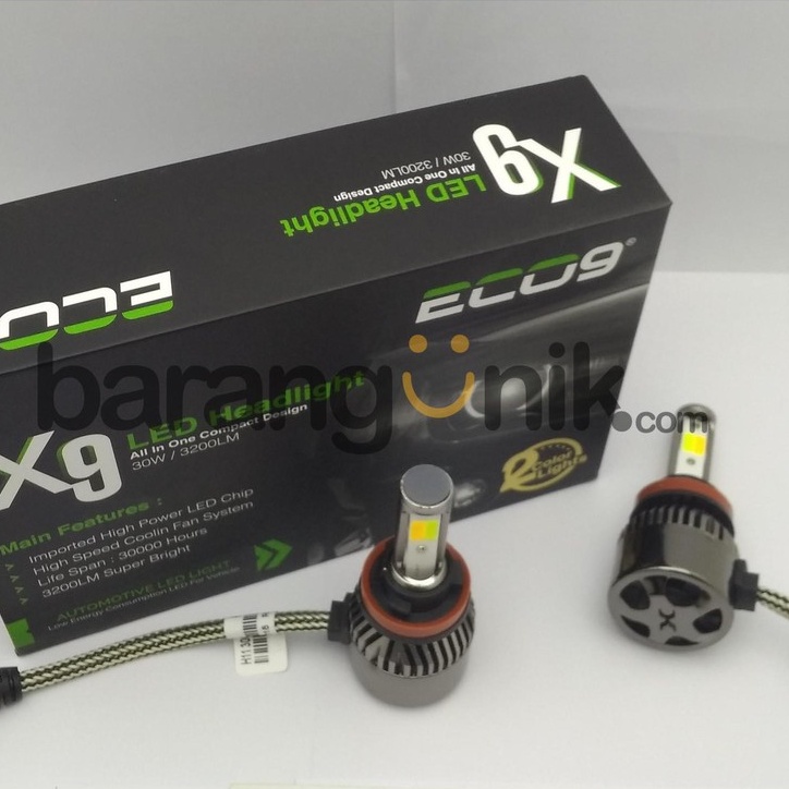 LAMPU MOBIL LED HB4 ECO9 30W X9 3WARNA