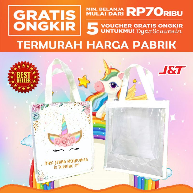 

tas mika custom goodie bag unicorn