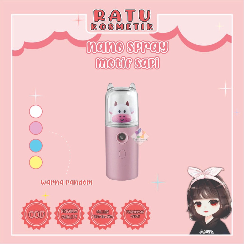 ❤ RATU ❤ Nano Spray Mini Portable | Pelembab Wajah | Mist Sprayer | USB Semprotan Perawatan Wajah Murah