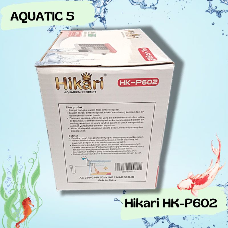 Pompa Aquarium Aquascape slim hanging filter HIKARI HK - P 602