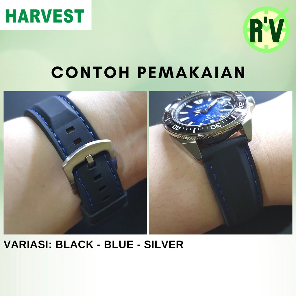 STRAP TALI JAM TANGAN R'VEST KARET QUICK RELEASE SPRING BAR