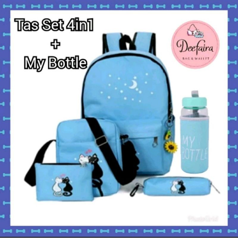 Tas Sekolah Anak Paket Backpack Plus My Bottle