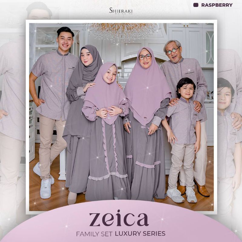 READY  SARIMBIT ZEICA Exclusive Family Set by shieraki.indonesia || Couple muslim terbaru polos